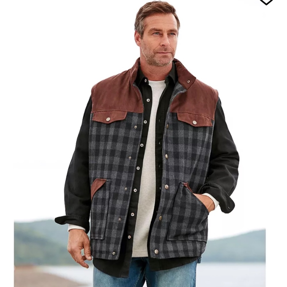 Boulder Creek Big & Tall by KingSize Multi-Pocket Vest
